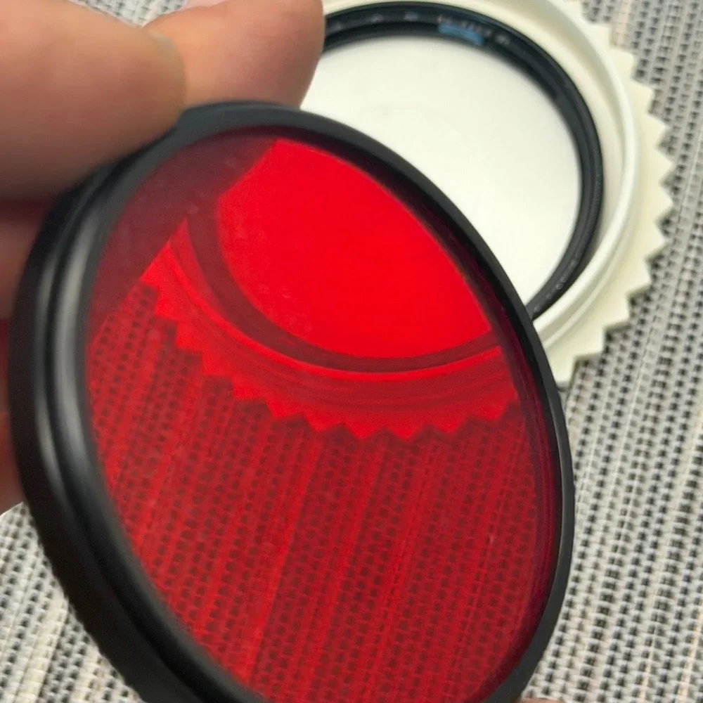 Sunpak 58mm Lens Filter Set R2 Red and Ultraviolet UV Protection Made in Japan